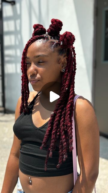 Keshia Davis on Instagram: "Two Strand Twist w/ Bandtu Knots 😍😍   #locs #locstyles #locstylesforwomen #locsatlanta #locslove #longlocs #longlocstyles #longlocks #atllocstylist #atllocstylist #atlloctician #atllocextensions #atllocstyles #atlantalocs #atlantalocstylist #atlantaloctician #prettiflistylez" Double Strand Twist Locs, Twist Over Locs Protective Styles, Two Strand Twist Loc Styles, Exercise Hairstyles, 2 Strand Twist Locs Style, Two Strand Twist Locs, Loc Updos, Double Strand Twist, Long Loc Styles