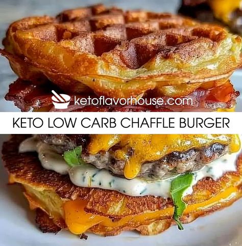 Keto Low Carb Chaffle Burger Recipe Low Carb Chaffle Burger, Keto Chaffle Recipes Easy, Chaffle Recipes Easy, Chaffle Burger, Keto Hamburger Recipes, Chaffle Recipe Keto Easy, Low Carb Chaffle, Keto Chaffle Recipes, Keto Easy Recipes