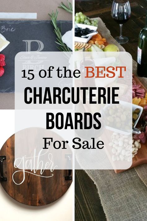 Want to serve charcuterie at your next party? Well, then, you need a great board. Here are 15 of the BEST charcuterie boards for sale online! Check them out!! #charcuterie #charcuterieboards Best Boards For Charcuterie, Charcuterie Board For Sale, Charcuterie Appetizers, Holiday Friends, Treats Recipes, Dinner Party Menu, Dinner Party Recipes, Desserts For A Crowd, Cheese Boards