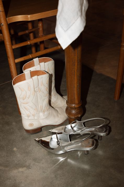 Real Wedding | Chelsey & Blair Vintage Cowboy Wedding, Cowboy Wedding, Wedding Boots, Moab Utah, Vintage Cowboy, Western Wedding, Utah Wedding, Utah Weddings, Decorating On A Budget