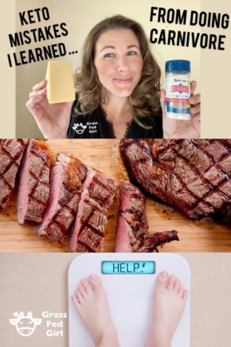 7 Keto Diet Mistakes I Learned From Doing the Carnivore Diet | Grass Fed Girl Carnivore Diet Vs Keto, Carnivore Diet Fats, Snacks On Carnivore Diet, Carnivore Women, Carnivore Diet Before And After Women, Carnivore Diet Recipes Easy, Easy Carnivore Meals, Carnivore Diet For Beginners, Carnivore Breakfast