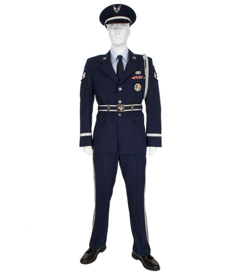 Air Force Enlisted Honor Guard - Eastern Costume Air Force Uniform, Air Force Uniforms, Guard Uniform, Honor Guard, Rental House, North Hollywood, Royal Air Force, Buckle Shoes, Military Uniform