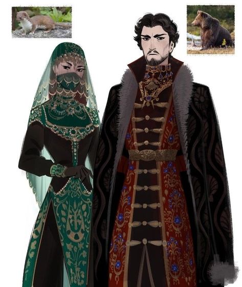 Royal Oc Art, Russian Character Design, Medieval Clothing, Arte Inspo, 판타지 아트, Medieval Fantasy, Fantasy Clothing, Fantasy Fashion, Character Outfits