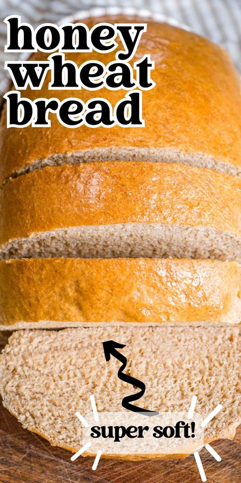 Homemade Honey Wheat Bread Recipes, How To Make Wheat Bread, Easy Honey Wheat Bread Recipe, Easy Whole Wheat Bread Recipes, Bread With Wheat Flour, Homemade Honey Wheat Bread, Honey Wheat Bread Recipe, Simple Homemade Bread, Best Whole Wheat Bread