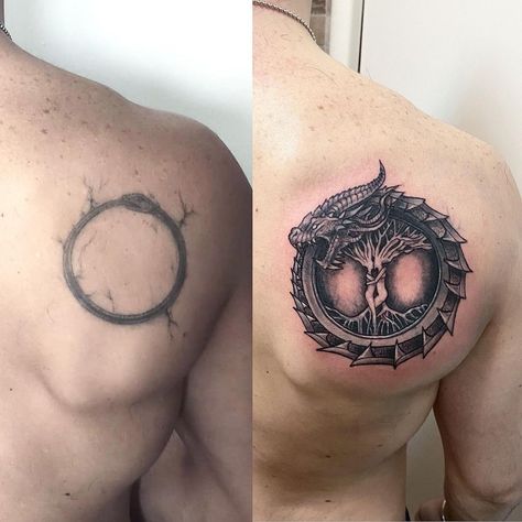 cool 23 Cover Up Tattoos for Everyone in 2022 Circle Tattoo Cover Up, Virat Kohli Tattoo, Small Tattoos Ideas, Circle Tattoo, Small Skull, Tattoo Cover-up, Cover Up Tattoo, Up Tattoos, Cover Up Tattoos