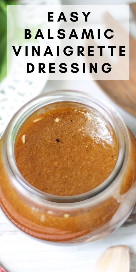 Simple Balsamic Dressing, Light Balsamic Dressing, Light Balsamic Vinaigrette Dressing Recipe, Salad Dressing Recipes Homemade Balsamic, Light Vinaigrette Dressing, Easy Homemade Vinaigrette Dressing, Best Vinegarette Dressing Salad Recipes, Homade Salad Dressing, Easy Balsamic Vinaigrette