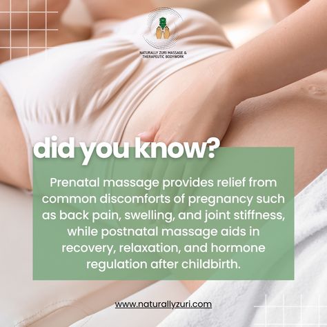 Nurture yourself and your little one with the gentle, healing touch of prenatal and postnatal massages at Naturally Zuri.       Experience relief and rejuvenation during this beautiful journey. For more information on our specialized maternity massages, visit www.naturallyzuri.com.     #PrenatalCare #PostnatalCare #Motherhood #MaternityMassage #PregnancyWellness #PostpartumRecovery #NaturallyZuri #DidYouKnow #MassageBenefits #HealthyPregnancy Postnatal Massage, Post Natal Care, Nurture Yourself, Pregnancy Massage, Cupping Therapy, Prenatal Care, Healing Touch, Massage Benefits, Massage Room