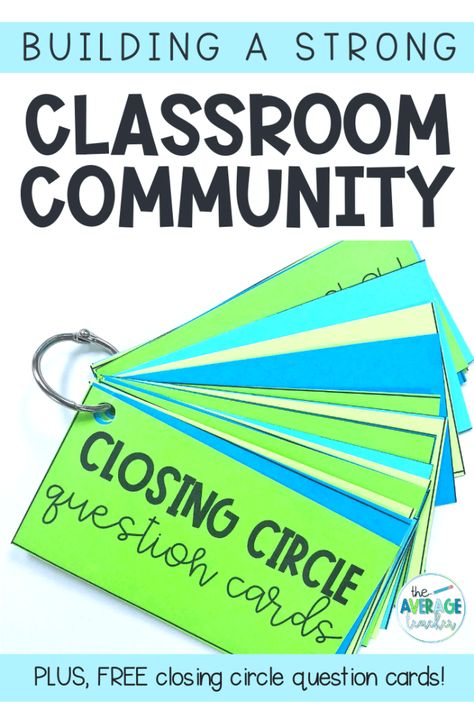 Community Circle Questions Kindergarten, Closing Circle Questions, Restorative Practices Elementary Circles, Closing Activities For Groups, Classroom Community Building Activities First Grade, Building Classroom Community Preschool, Closing Meeting Activities, Community Circle Ideas, Afternoon Meeting Classroom