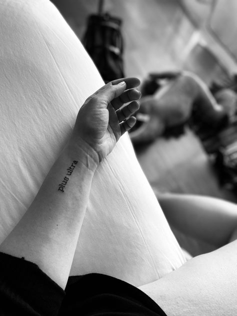 Fine line tattoo Fine Line Tattoo, Line Tattoo, Plus Ultra, Fine Line Tattoos, Line Tattoos, Fine Line, Tattoo Quotes, Tattoos