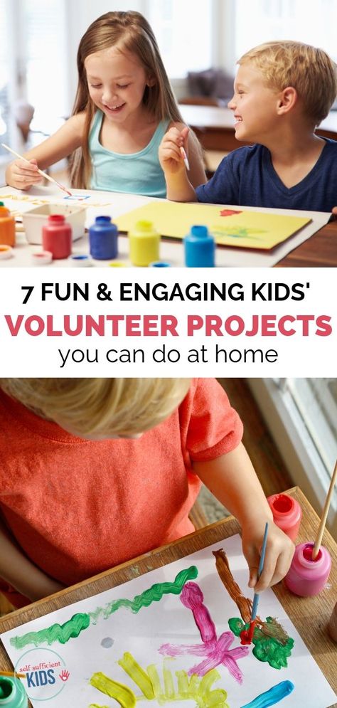 Volunteering Ideas, Volunteer Activities, Volunteer Projects, Service Ideas, Volunteer Gifts, Free Activities For Kids, Raising Girls, Kids At Home, Homeschool Classroom