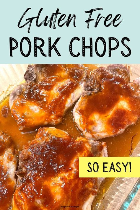 gluten free pork chop recipes Gluten Free Pork Chop Recipes, Gluten Free Pork Chops, Gluten Free Noodles Recipe, Sweet And Sour Pork Chops, Baked Bbq Pork Chops, Quick Gluten Free Meals, Fall Crockpot, Gf Meals, Boneless Pork Chop Recipes