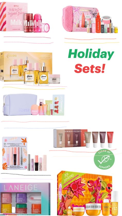 Sephora Holiday Set, Sephora Sets, Preppy Christmas List, Sephora Holiday, Preppy Christmas, Holiday Set, Summer Fridays, Christmas Items, Christmas 2024