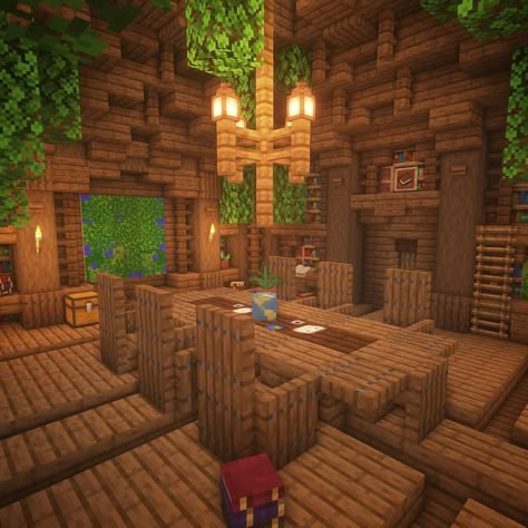 Cool Minecraft Basement Ideas, Minecraft House Indoor, Minecraft Entry Way Interior, Base Interior Minecraft, Minecraft Meeting Room Ideas, Minecraft Log Cabin Interior, Minecraft Pub Interior, Minecraft Pyramid Interior, Minecraft Indoor Decor Ideas