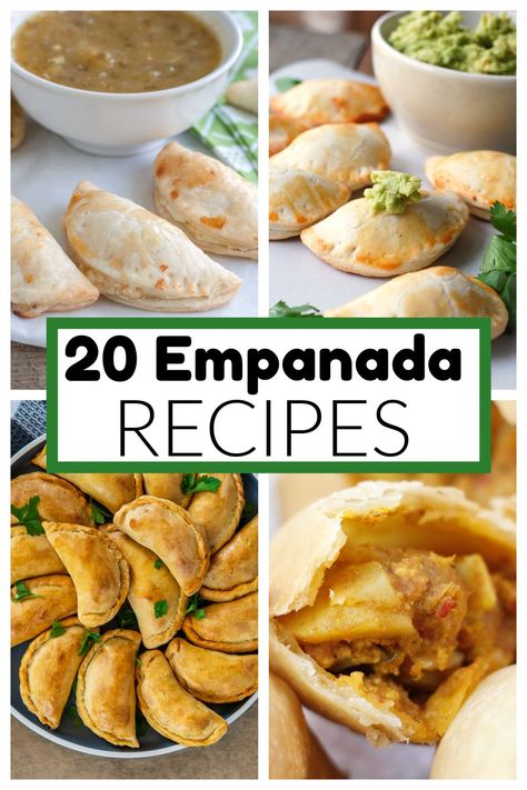 Recipes For Empanadas, Empanadas Using Pie Crust, Cornmeal Empanadas Recipe, Different Empanada Fillings, Easy Dessert Empanadas Recipe, Easy Latin American Recipes, How To Make Empanadas Desserts, Empanada Recipes Beef, Spanish Easy Recipes