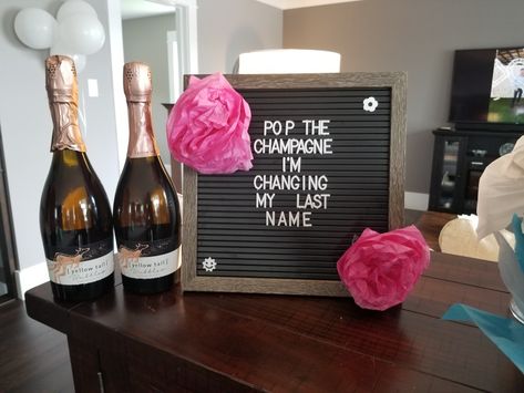 Bachelorette Letter Board, Bridal Shower Planning, 60th Birthday, Shower Ideas, Letter Board, Bridal Shower, Champagne, Shower, How To Plan