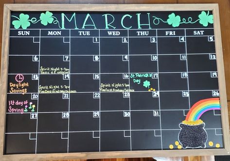 March Dry Erase Calendar Ideas, Monthly White Board Ideas, White Board Monthly Calendar Ideas, March Chalkboard Ideas Calendar, March Whiteboard Calendar Ideas, May Chalkboard Calendar Ideas, March Whiteboard Ideas, Spring Whiteboard Ideas, Calendar Art Ideas