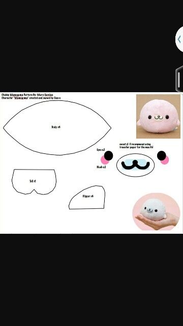 Soooo cute Plushies Diy, Sewing Templates, Kawaii Crafts, Kawaii Diy, Cute Sewing Projects, Animal Sewing Patterns, Plushie Patterns, Sewing Stuffed Animals, Kraf Diy