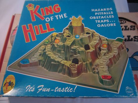 Vintage 1960’s “King of the Hill” Game by Schaper IT'S FUN-TASTIC!Plastic Game Vintage Toys 1960s, Bored Games, Doll Games, Vintage Board Games, King Of The Hill, Childhood Games, Milton Bradley, Classic Board Games, Retro Stuff