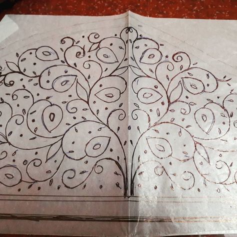 Sanjana Aari creations on Instagram: “Tracing paper ...” Aari Kodi Design Tracing, Tracing Paper For Aari Work, Kodi Design Aari Work Tracing Paper Hand, Aari Work Trace Paper Designs For Blouse, Aari Work Tracing Patterns, Aari Tracing Paper, Kodi Design, Blouse Hand Design, Machine Embroidery Blouse