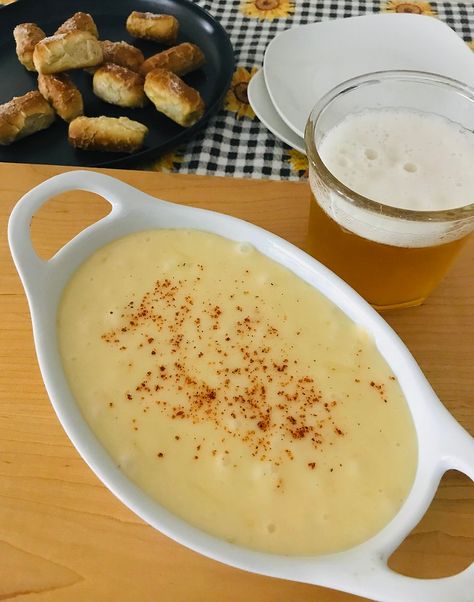 St. Louis Beer and Provel Cheese Dip Provel Cheese, Slow Cooker Brisket, Easy Dip, Easy Dips, Soft Pretzels, Pizza Lovers, Craft Brewery, Cheese Dip, Shoe Company