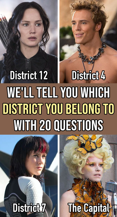 Which District do you belong to? Take this quiz and see! What District Are You Hunger Games Quiz, Buzzfeed Hunger Games Quiz, District 2 Hunger Games, Which Hunger Games Character Are You, Pen Twirling, Hunger Games Oc, Hunger Games Quiz, Hunger Games Districts, World Quiz