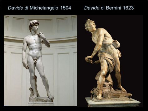 Gian Lorenzo Bernini wanted to make David look more realistic. Bernini Sculpture, Historical Sculptures, Gian Lorenzo Bernini, Lorenzo Bernini, Academia Art, Classic Sculpture, Rennaissance Art, Paris Trip, Sculpture Painting