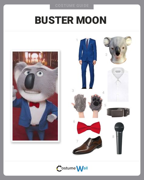 Mr Moon Costume Sing, Buster Moon Costume, Sing Character Costumes, Sing 2 Costume Ideas, Sing Movie Costumes, Sing 2 Halloween Costumes, Sing Halloween Costumes, Sing 2 Costumes, Sing Costumes