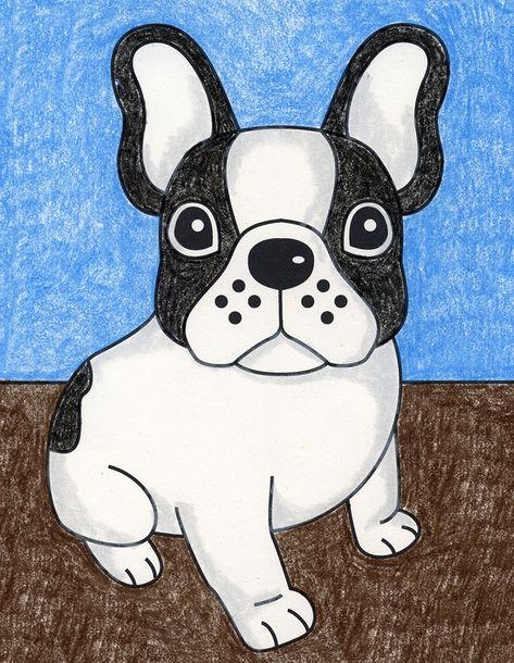 French Bulldog Cartoon, Dog Face Drawing, French Bulldog Drawing, French Bulldog Pictures, Bulldog Drawing, Toy Bulldog, French Bulldog Art, Bulldog Francese, Cute Bulldogs