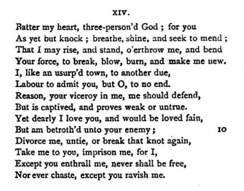 John Donne. Spiritual Poetry, Prose Poetry, Poetry Reading, John Donne, Wonderful Words, The Law Of Attraction, Amazing Quotes, Beautiful Words, Cool Words