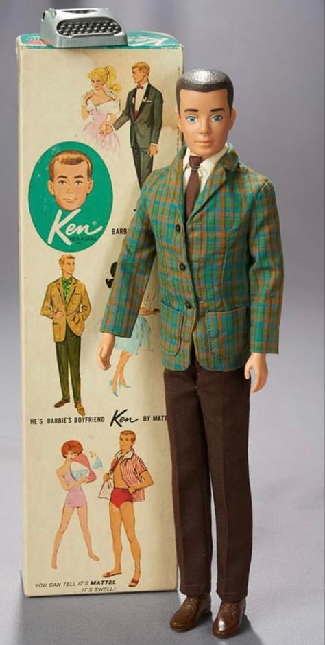 50s Barbie, Vintage Ken Doll, Student Costume, Ken Barbie Doll, Vintage Toys 1960s, Ken Barbie, Barbie Family, Barbie Ken, Male Doll