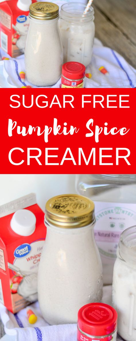 Sugar Free Pumpkin Spice Creamer, Keto Pumpkin Spice Creamer, Pumpkin Spice Creamer Recipe, Sugar Free Creamer, Homemade Pumpkin Spice Coffee Creamer, Pumpkin Coffee Creamer, Sugar Free Smoothies, Keto Coffee Creamer, Pumpkin Spice Creamer