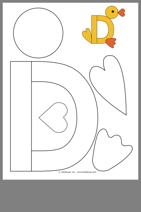 D Is For Dog Craft Preschool, Letter D Crafts For Kindergarten, Letter D For Preschoolers, Letter D Activity For Preschoolers, D Is For Duck Craft, D Is For Craft, D Is For, Letter D Worksheets Preschool, Letter D Activity