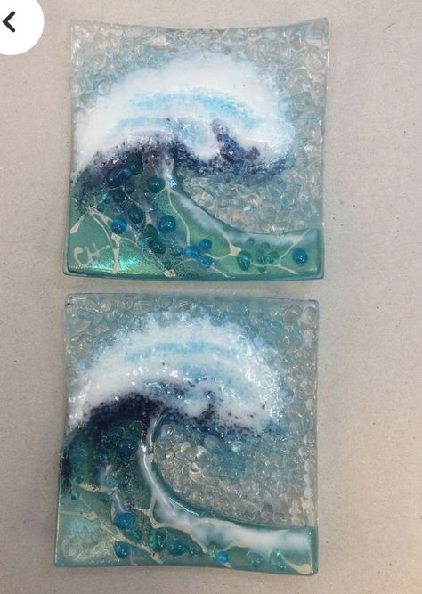 Fuse Glass Ideas, Beach Huts Art, Journal Sketches, Glass Boat, Fused Glass Panel, Fused Glass Dishes, Stained Glass Light, Glass Fusion Ideas, Sea Life Art