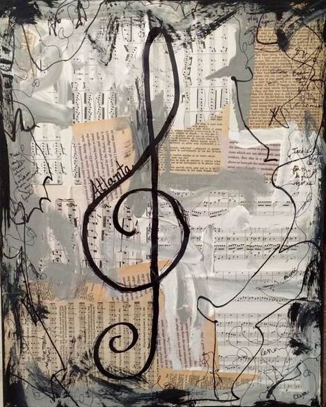 Treble Clef Art, Sheet Music Vintage, Musical Theater Gifts, Painting Teacher, Wedding Wall Art, Sheet Music Art, Dancers Art, Musical Gift, Love Hand