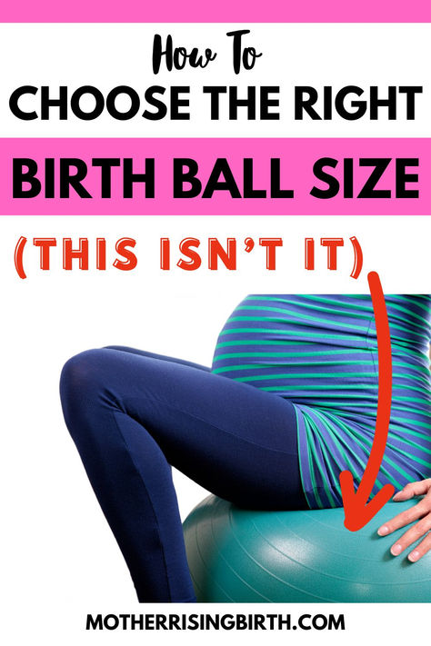 Choose the right size birth ball to get the most out of third trimester exercises and positions during labor. There are three sizes of birthing balls to choose from and the right size depends on height. A tall woman will need a larger ball than a shorter woman, and so on. Plus sized women will need to choose the same size ball as an average sized woman as well. Click through for a birth ball size chart to find the right fit! Birth Ball Exercises Third Trimester, Birthing Ball Exercises Third Trimester, Pregnancy Ball Exercises Third Trimester, Birthing Ball Exercises, Birth Ball Exercises, Holistic Motherhood, Holistic Pregnancy, Pregnancy Stretches, Holistic Fertility