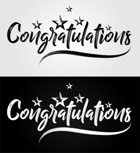 Vector congratulations in calligraphic l... | Premium Vector #Freepik #vector #congratulations-text #congratulations #congratulations-banner #gold-celebration Congratulations Typography, Congrats Quotes, Congratulations Message, Congratulations Banner, Happy New Year Vector, Birthday Party Background, Calligraphy Text, Holiday Banner, Hand Drawn Lettering