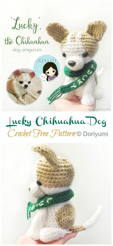 Amigurumi Chihuahua Dog Crochet Free Patterns - Crochet & Knitting Crochet Chiwawa Dog, Chiwawa Crochet Pattern, Crochet Chihuahua Dog Pattern Free, Free Chihuahua Crochet Pattern, Amigurumi Chihuahua Pattern Free, Crochet Chiuaua, Chihuahua Crochet Pattern Free, Crochet Chihuahua Pattern Free, Chihuahua Crochet Pattern