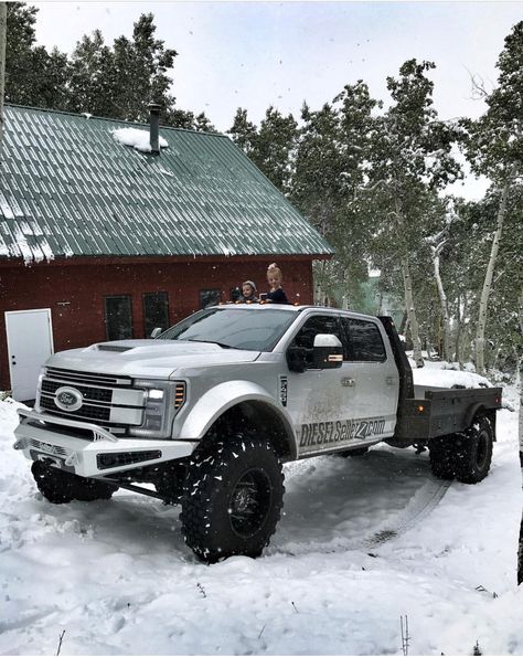 Diesel Brothers Trucks, Diesel Brothers, Welding Rigs, Ford Diesel, Trucks Lifted Diesel, Truck Flatbeds, Lifted Ford, Truck Mods, Custom Pickup Trucks