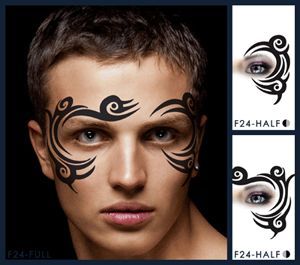 Tribal eye face paint design for boys and men                                                                                                                                                                                 More Face Paint For Men, Eye Face Paint, Viking Face Paint, Eye Face Painting, Face Painting For Boys, Homemade Face Paints, Freckles Makeup, Tattoo Face, Punk Makeup