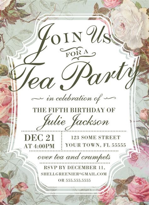 Tea Party Invitations Diy, Country Bridal Shower Invitations, Tea Party Bridal Shower Invitations, Harry Potter Bridal Shower, Bridal Shower Invitations Free, Shower Checklist, Vintage Bridal Shower Invitations, Diy Tea Party, Bridal Shower Invitations Diy