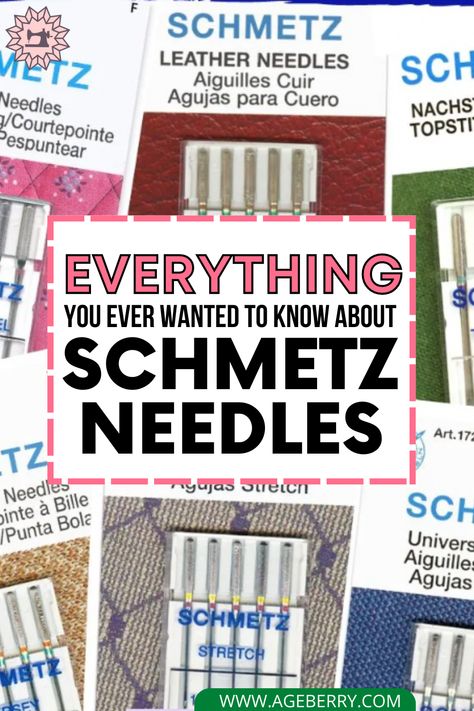 Discover the secrets behind Schmetz needles, from their unparalleled quality to their diverse range of types and sizes. Unlock the potential of your sewing projects with this essential guide. Click here to delve deeper into the world of Schmetz needles and follow us for more inspiring ideas on sewing tips, tricks, and techniques. Schmetz Needle Chart, Sewing Needles Guide, Sewing Machine Needle Guide, Sewing Needle Sizes, Sew Tips, Sewing Guide, Machine Needles, Sewing Machine Needle, Sewing Machine Feet