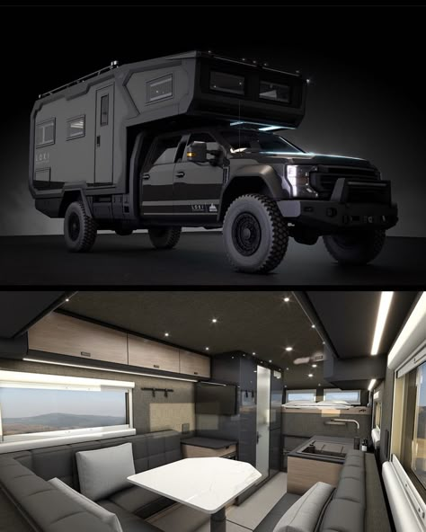 Drop Down Bed, Small Freezer, 4wd Camping, Mercedes Unimog, Concept Vehicles Sci Fi, Large Fridge, Sleeping Quarters, Kitchen Large, Rv Truck