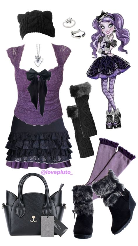 ever after high kitty cheshire inspired outfit Ever After High Kitty Cheshire, Kitty Cheshire, Ever After High, Ever After, Kitty