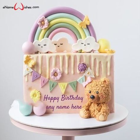 Half Cake Design For Birthday, Half Birthday Ideas For Girls 6 Months Cake, Cake For 6 Month Baby Girl, Six Months Birthday Cake, 6 Month Baby Cake Half Birthday Boy, 1/2 Birthday Cake 6 Months Girl, Baby Girl Cake Design, Half Month Birthday Cake, Half Way To One Cake Girl