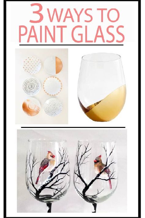 Hand Painted Glasses Diy, Decorating Jars, Glass Upcycle, Glassware Painting, Drawer Projects, Bottle Paint, Painted Furniture Ideas, Cauliflowers, Painted Glassware