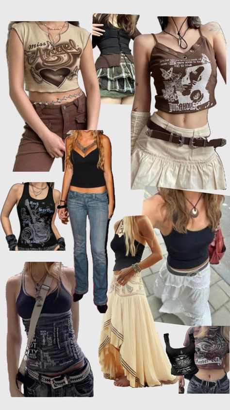 2009 Style, Patchwork Outfit, 2000s Fashion Inspiration, 2005 Fashion, 2009 Fashion, Style Vision Board, My Clothing Style, Outfits Y2k, 2000s Fashion