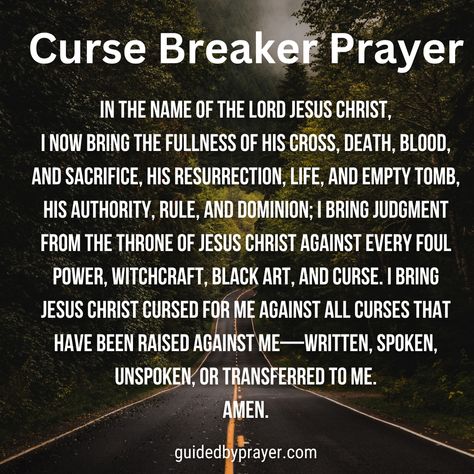 Curse Breaker Prayer is a spiritual practice that is intended to release people from any negative energies or curses that may be affecting their lives. Prayers For Curses, Protection Prayer Spiritual, Prayer To Remove Blockage, Prayer For Generational Curses, Rebuke Negative Energy, Generational Curses Breaking Spells, Hoodoo Prayers, Prayer To Break Curses And Evil People, Prayers To Break Generational Curses