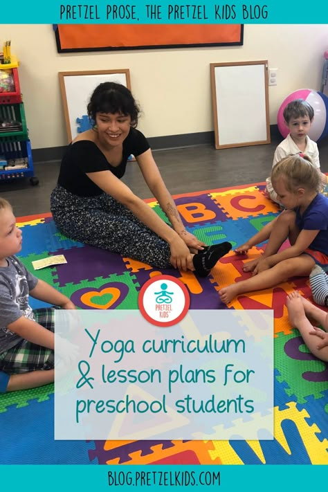 Yoga For Preschoolers, Lesson Plans For Preschool, Kids Yoga Games, Kids Exercise Activities, Preschool Yoga, Toddler Yoga, Kid Yoga, Kid Yoga Lesson Plans, Yoga Lesson Plans