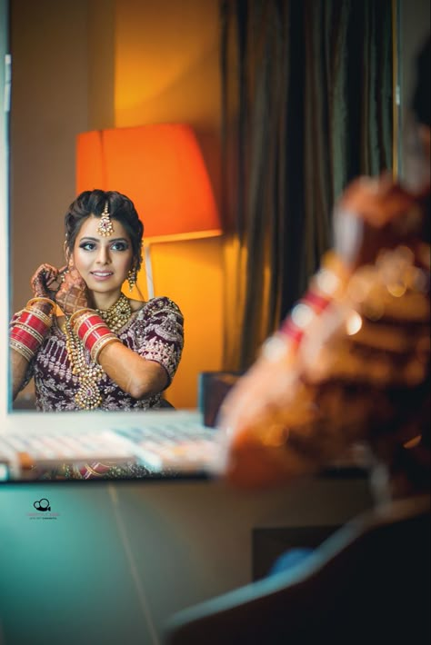 Manjot & Palak . . . @manjot7078 @palak_arora17  #couplephotoshoot #couplepicture #preweddingstyle #makeup #beautiful #north #indian #chandigarh #bestweddingphotographe #hinducouple #bestcandidphotographer #bestindianprewedding #rajinder_sharma #cinestyleindia #royalcouple #uniqueprewedding  For bookings/enquiries pls call us on +919814404141 Bride Mekup Photoshoot, Parlor Shoot Bride Indian, Parlour Suit Photo, Parlour Shoot Bride, Bride Getting Ready Photos Indian, Parlour Photoshoot, Parlour Shoot, Makeup Poses, Bridal Makeup Pictures