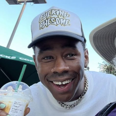 Tyler The Creator Starbucks, Tyler The Creator Rare Photos, Tyler The Creator Pfp Fisheye, I Love Tyler The Creator Pfp, Tyler The Creator Pfp Funny, Tyler The Creator Gif Pfp, Tyler The Creator Pfp Aesthetic, Tyler The Creator Smiling, Tyler The Creator Aesthetic Pfp